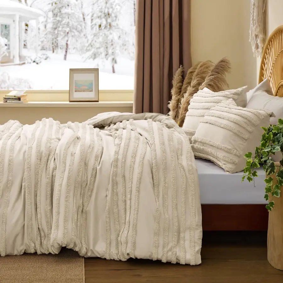 Vintage 3 Piece King Size Comforter Set