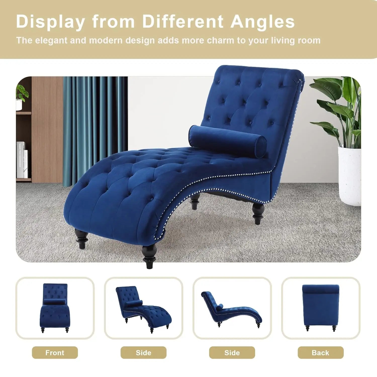 Velvet Chaise Lounge