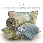 Quilt King Size Set, with 2 Pillow Shams