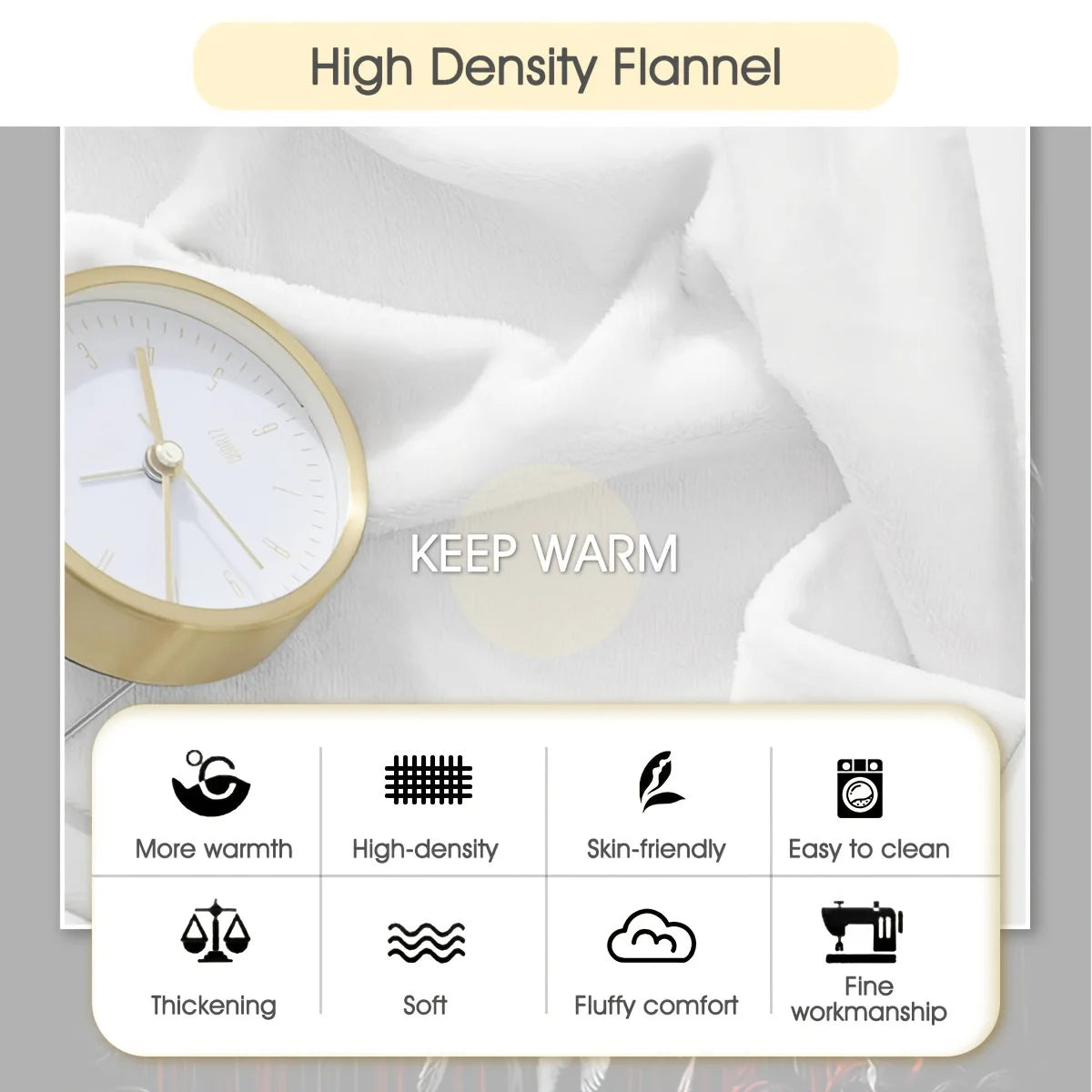 Skull and Angel Fleece Throw Blanket