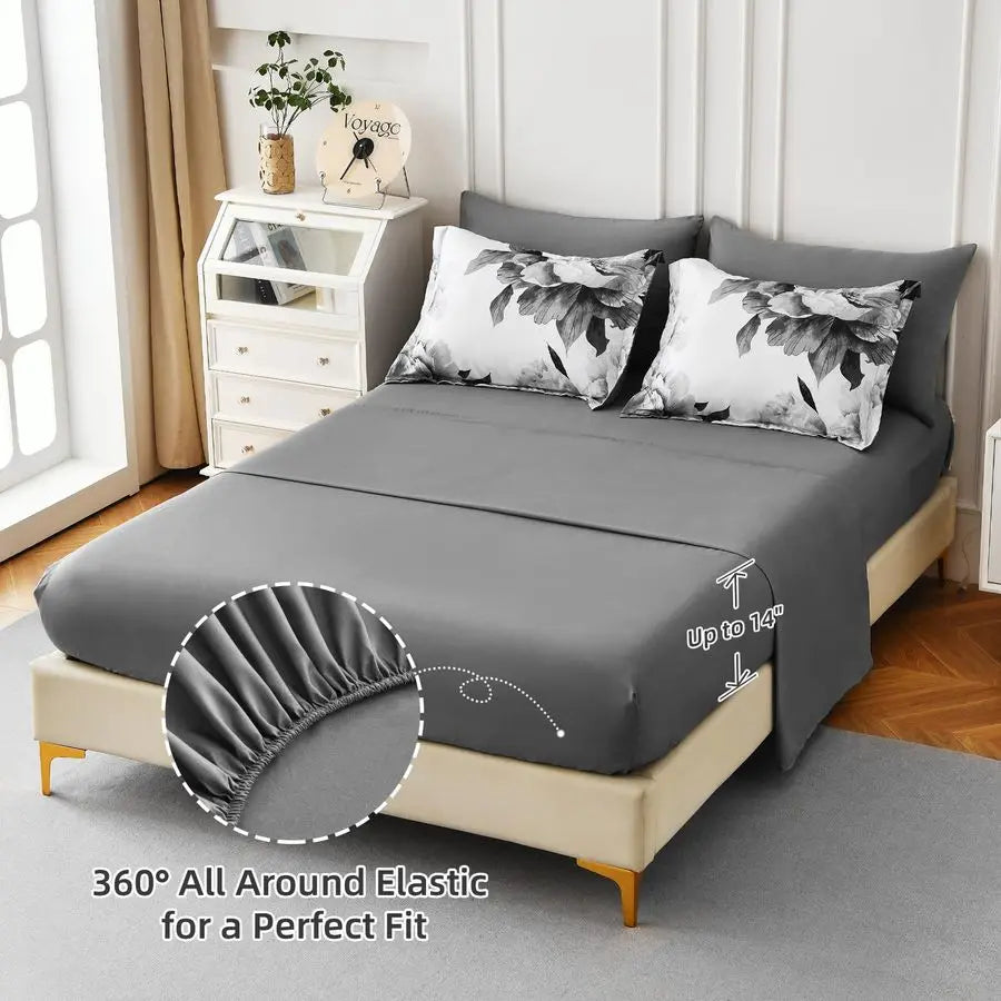 Queen Comforter Set 7 Piece Bed in a Bag