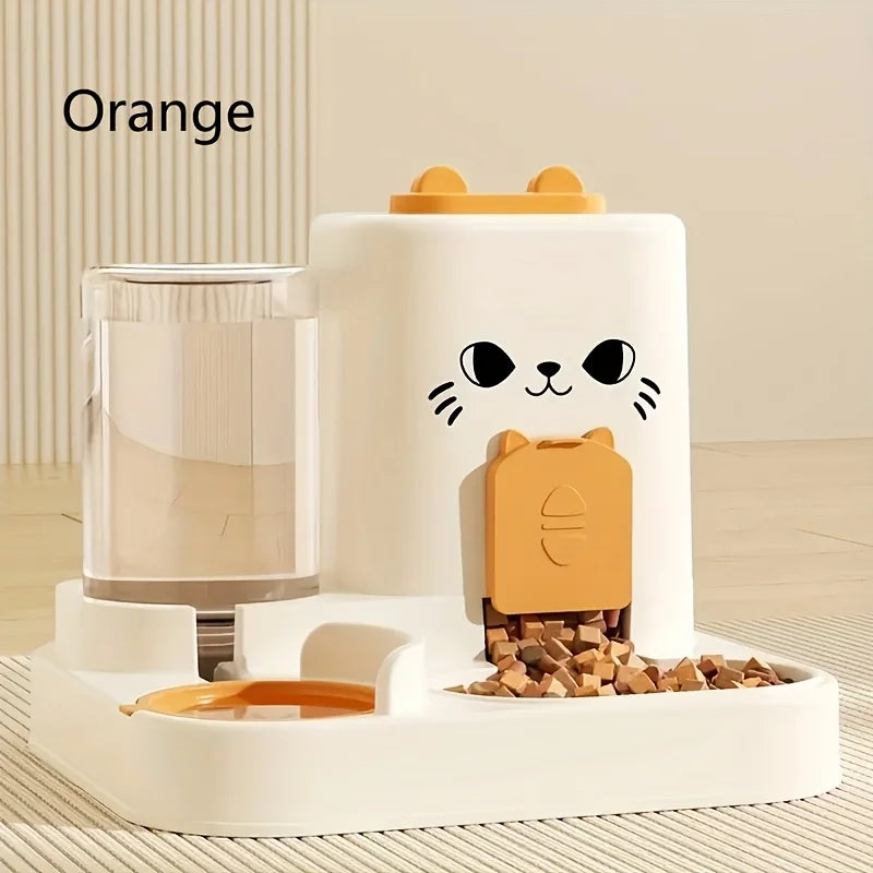 Pet large-capacity feeder integrated automatic water dispenser