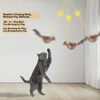 Touch-Activated Flapping Bird Cat Toy