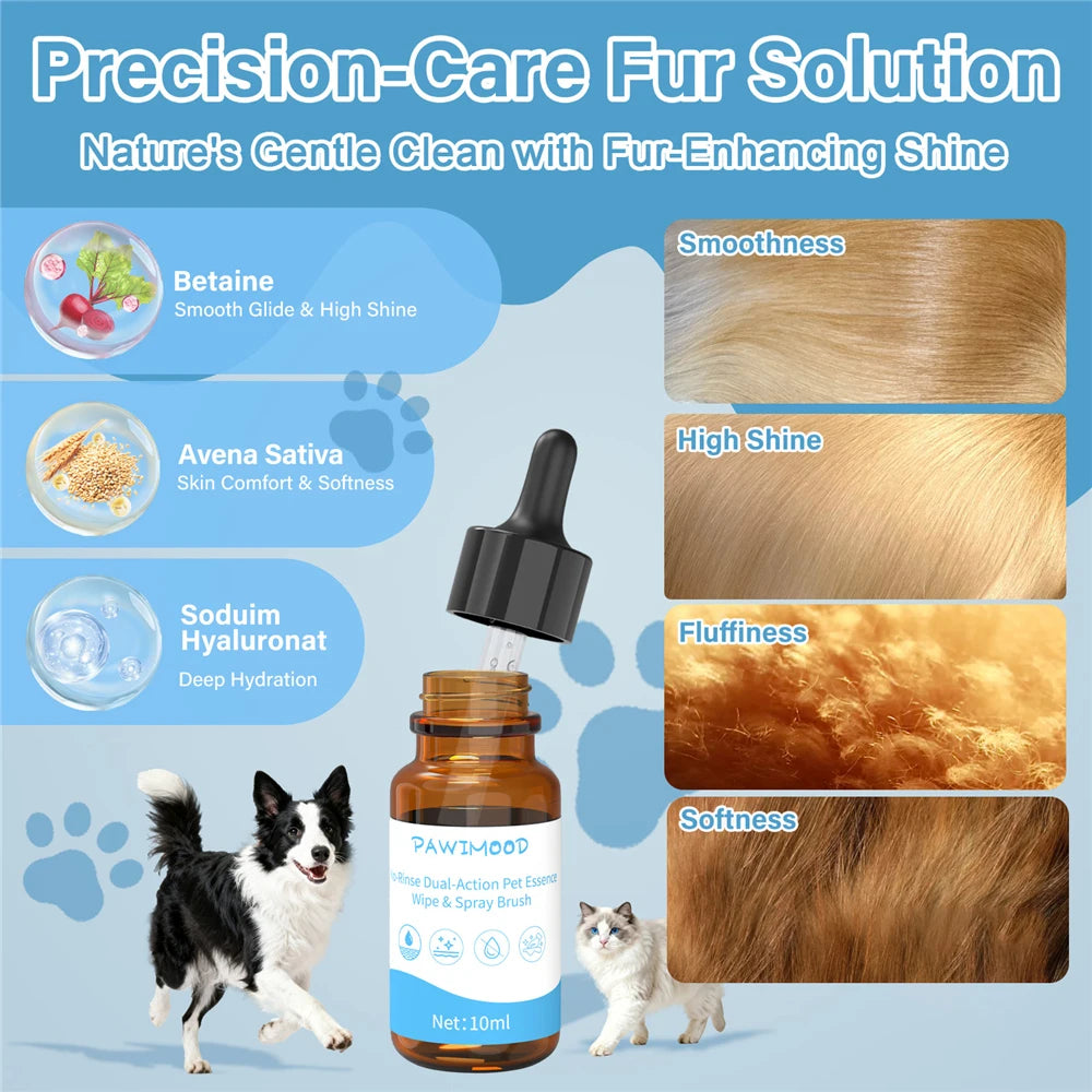 PAWIMOOD 3 in 1 Pet Steam Brush for Dogs Cats