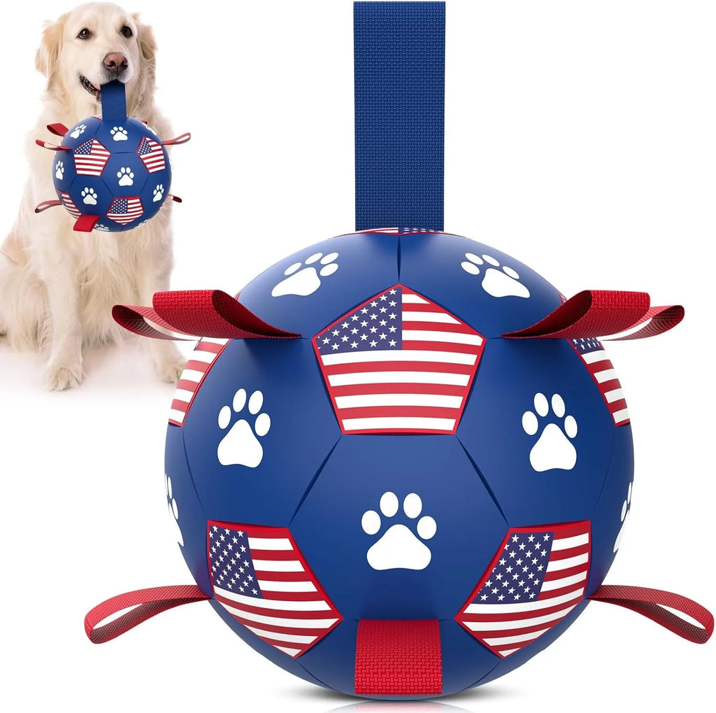 Dog Soccer Ball with Straps