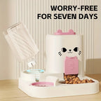 Pet large-capacity feeder integrated automatic water dispenser