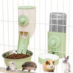 Hanging Automatic Pet Feeder with 30oz Bowl and 500ml Water Dispenser