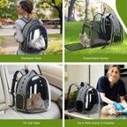 Large Space Bubble Backpack for Cat/ Small Dog up to 18 lbs
