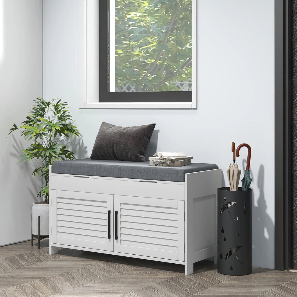 Entryway Bench with Cushion