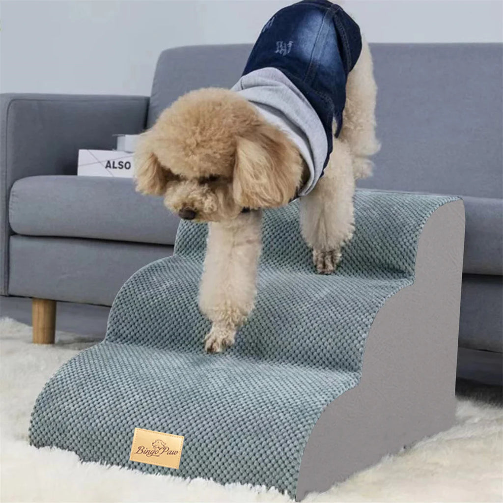 Pet Stairs for High Beds and Sofa Couch High-Density Sponge
