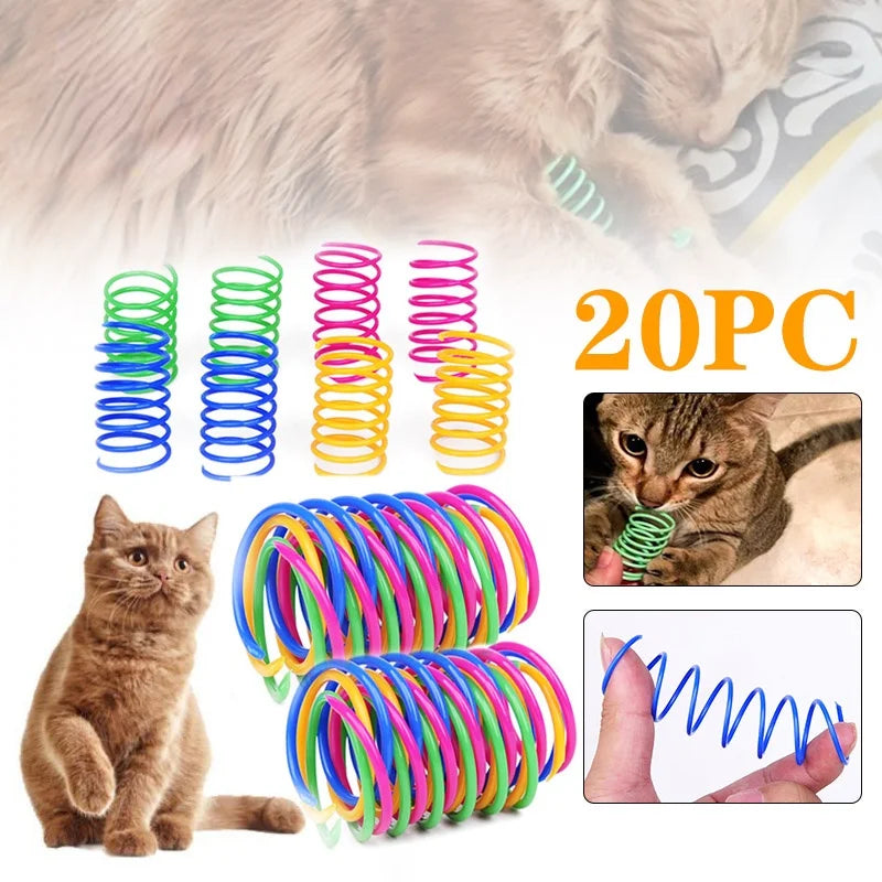 Coil Spiral Springs Cat Toys