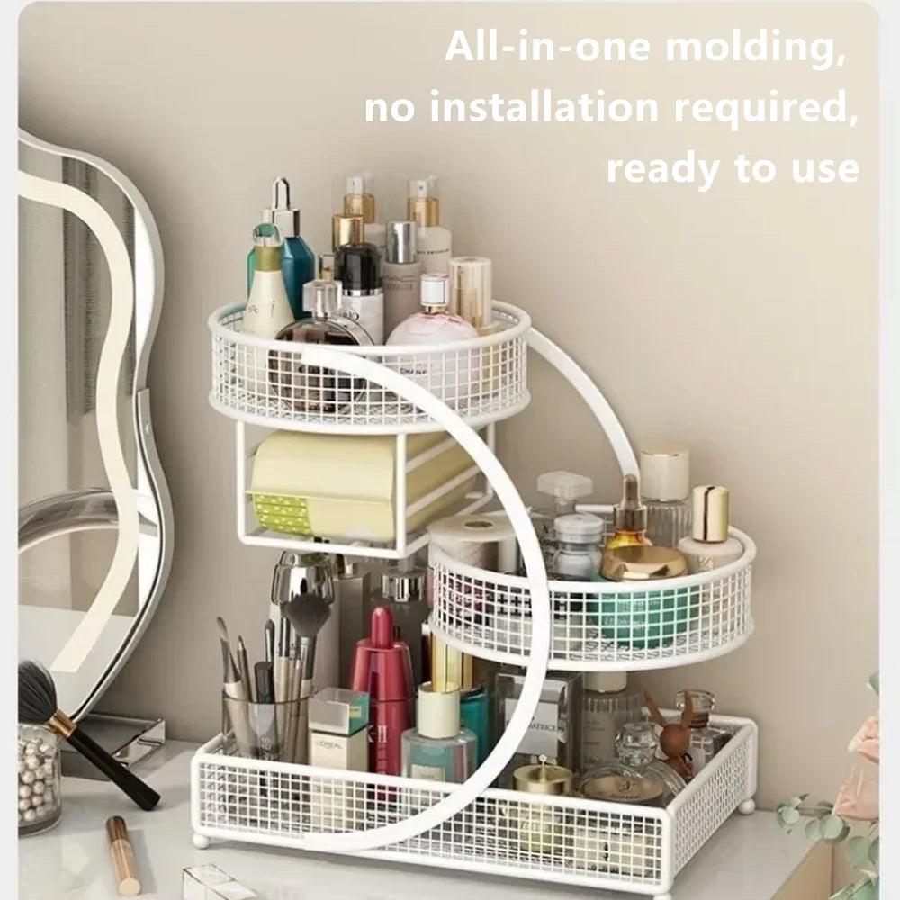 Storage Rack and Cosmetic Organizer