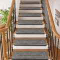 Carpet Stair Treads Set -Non-Slip, Skid Resistant, Washable, Reusable