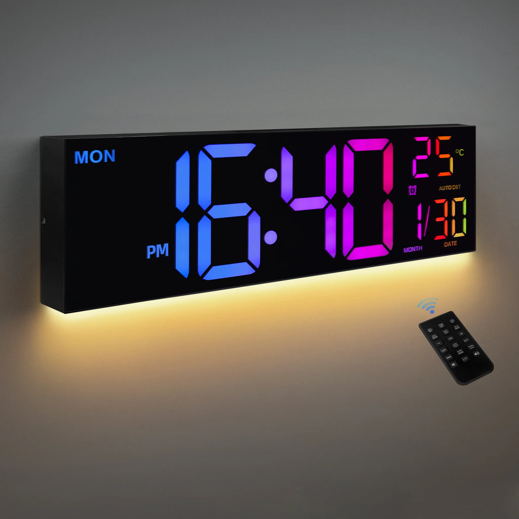 Big LED Display with Remote, 8 RGB Color