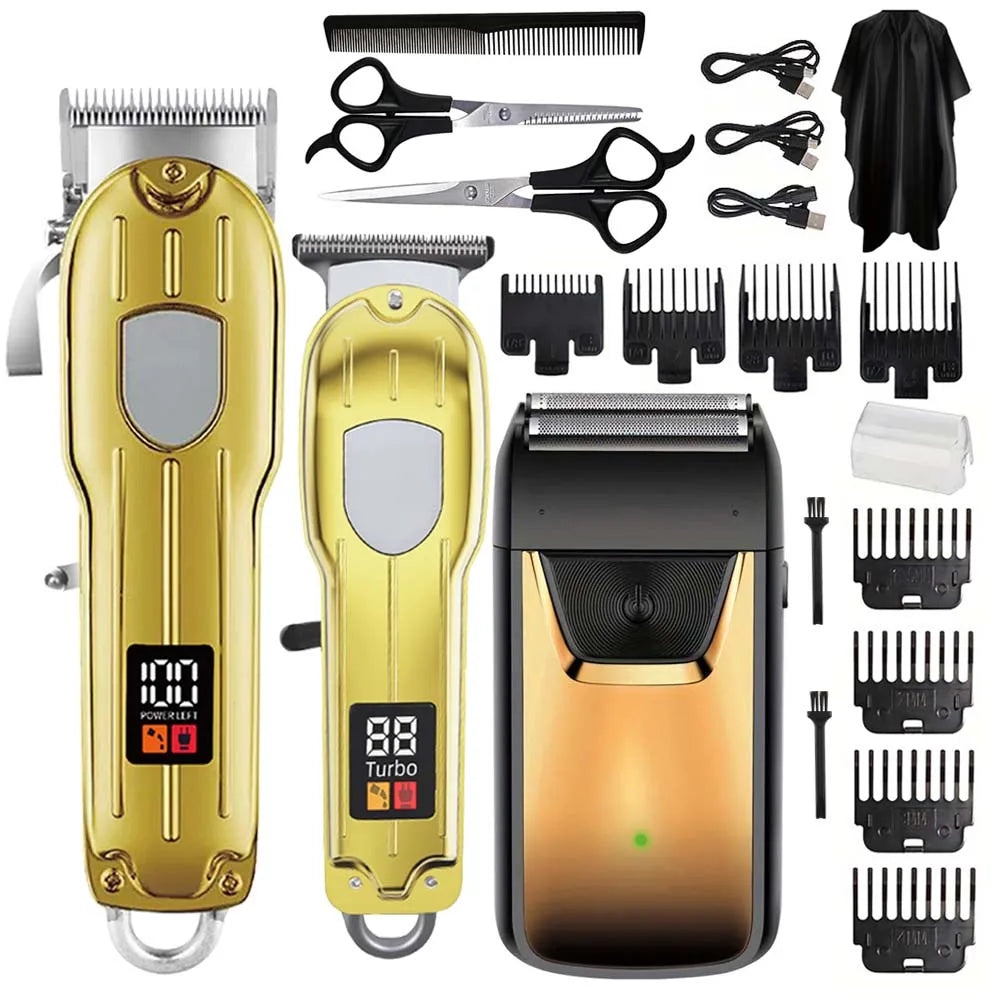 Hair Clippers Set for grooming hair, beards and pets