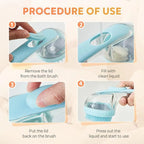 Pet Bath Brush 2 in 1 Pet Bath Brush with Built-in Shampoo Dispenser