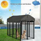 Pet Playpen with Roof, for Outdoor Pet Kennel