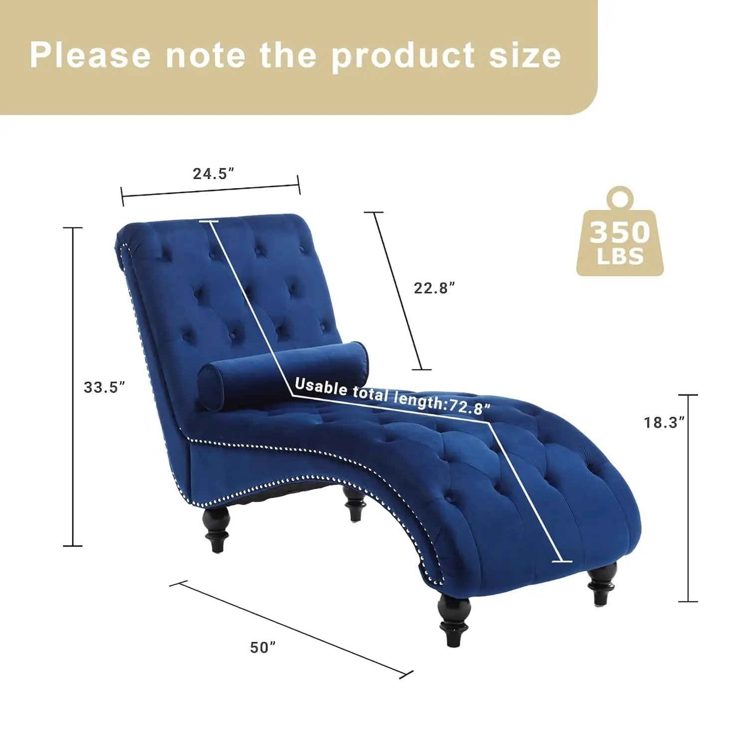 Velvet Chaise Lounge