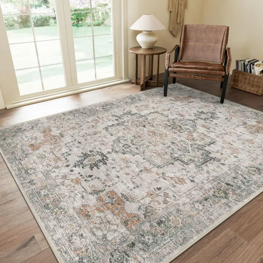 Area Rug, Machine Washable Non Slip