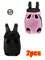 Portable Mesh Pet Carrier Backpack for Small Dogs & Cats