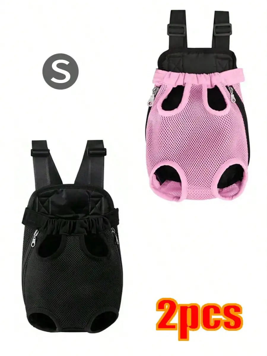 Portable Mesh Pet Carrier Backpack for Small Dogs & Cats