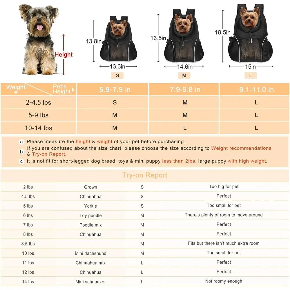 Pet Dog Carrier Backpack