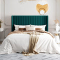 Velvet Upholstered Bed Frame with backboard