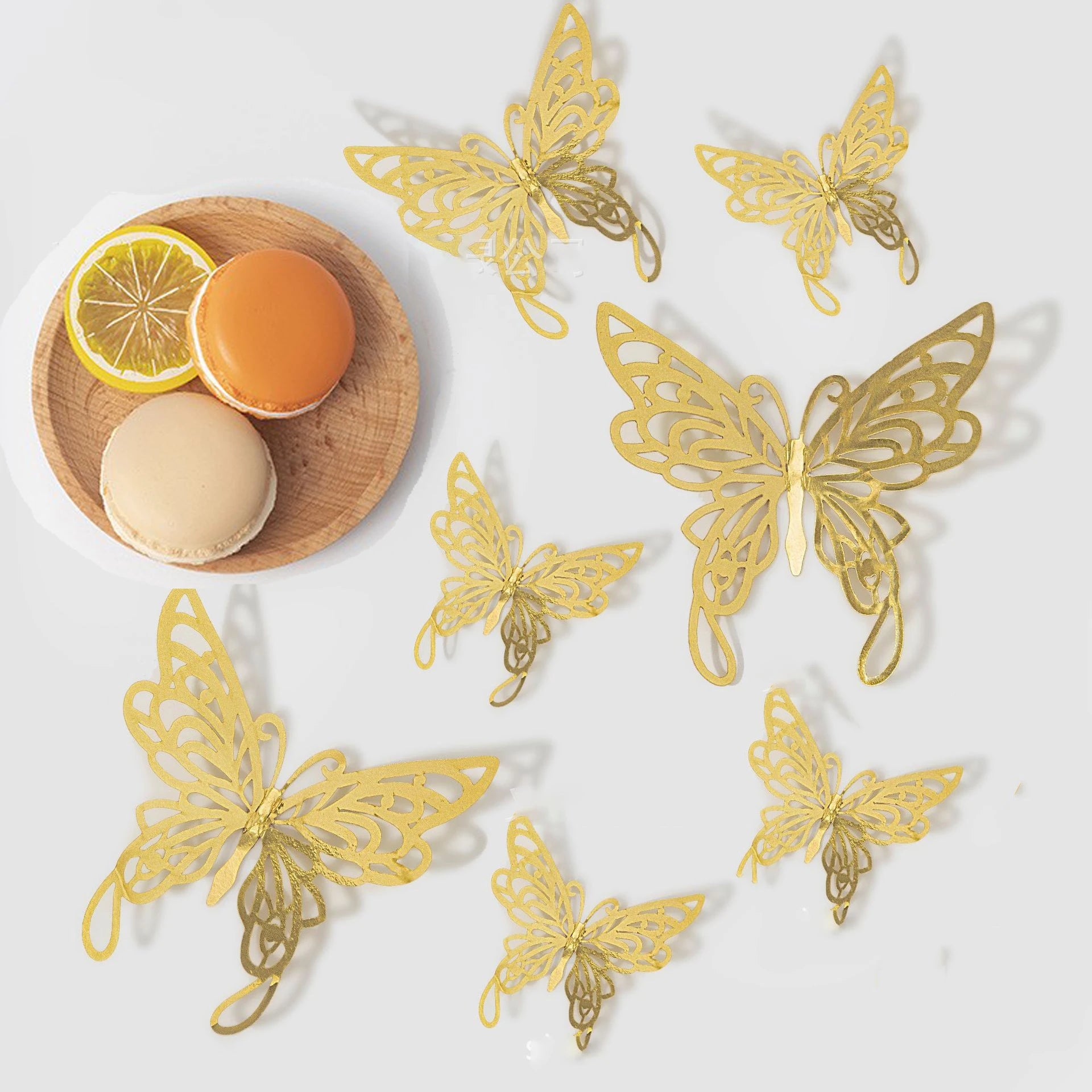 48pcs 3D Butterfly Wall Decor 4 Styles 3 Sizes