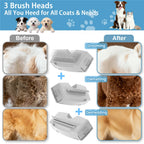 PAWIMOOD 3 in 1 Pet Steam Brush for Dogs Cats