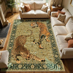 8x10 Tiger Print Rugs for Living Room