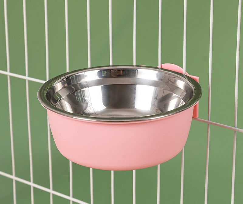 Hanging Automatic Pet Feeder with 30oz Bowl and 500ml Water Dispenser