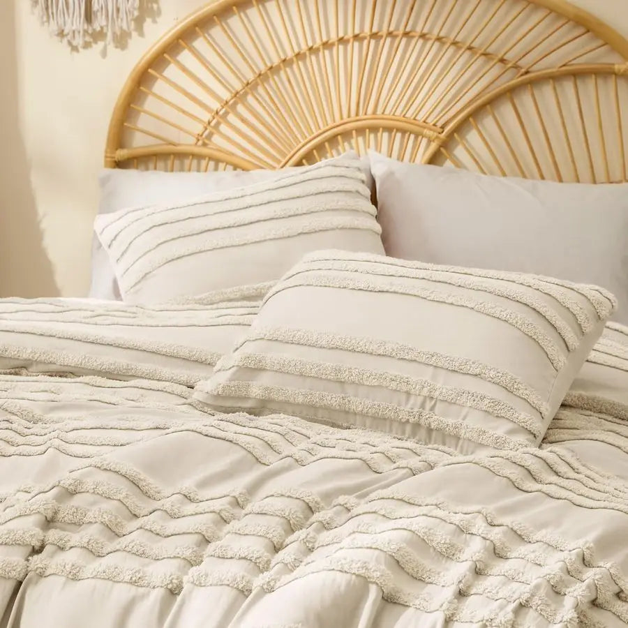 Vintage 3 Piece King Size Comforter Set
