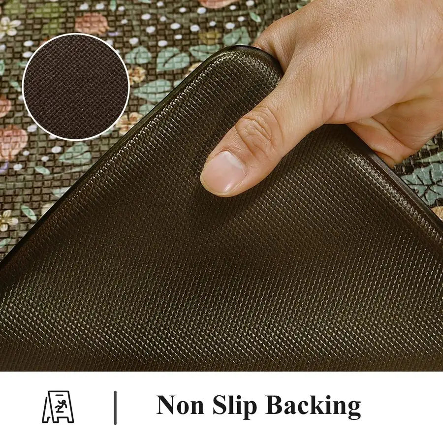 2 pc Anti Fatigue Mat Non Slip Waterproof Kitchen Rug