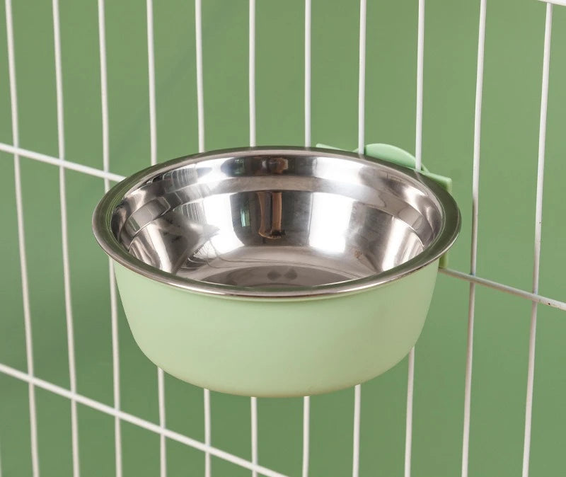 Hanging Automatic Pet Feeder with 30oz Bowl and 500ml Water Dispenser
