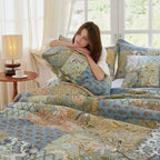 Quilt King Size Set, with 2 Pillow Shams