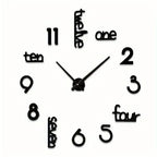 Frameless Large wall clock