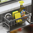 Kitchen Sink Organizer with Tilted Water Tray