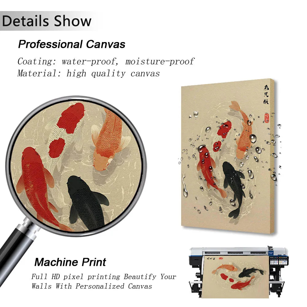Japanese Koi Fish Poster