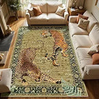 8x10 Tiger Print Rugs for Living Room