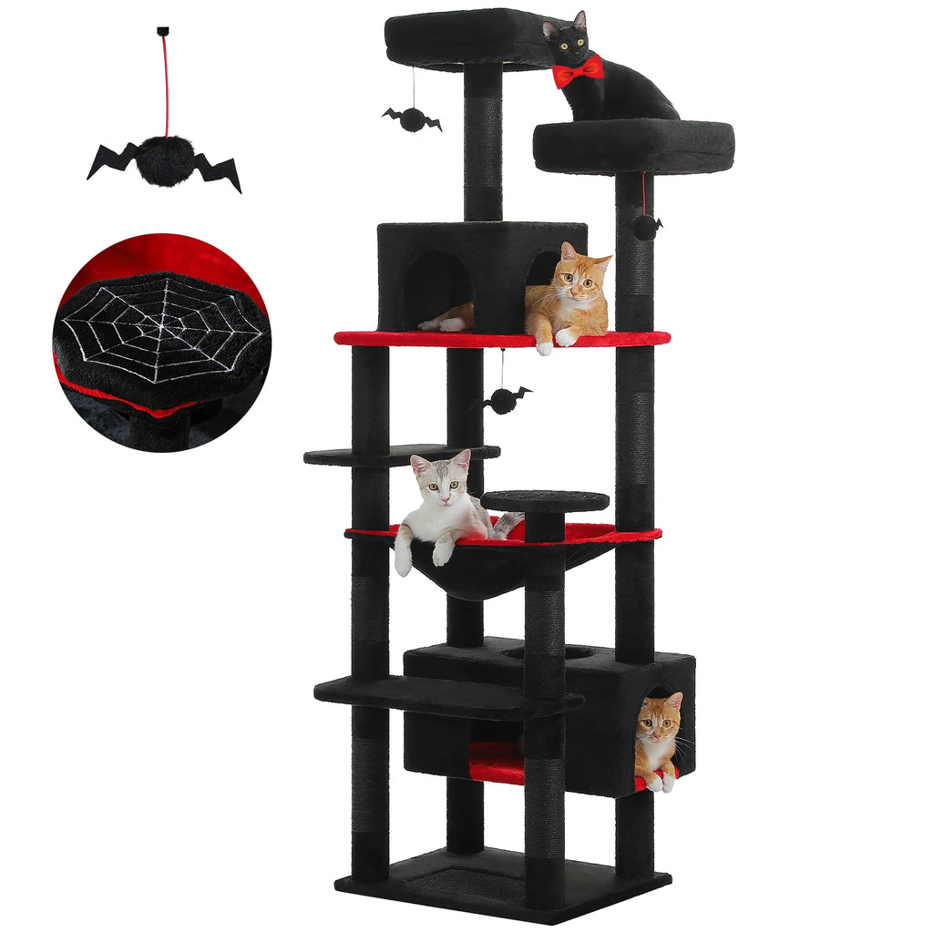 Large Cat Tree Tower With Scratching Posts.