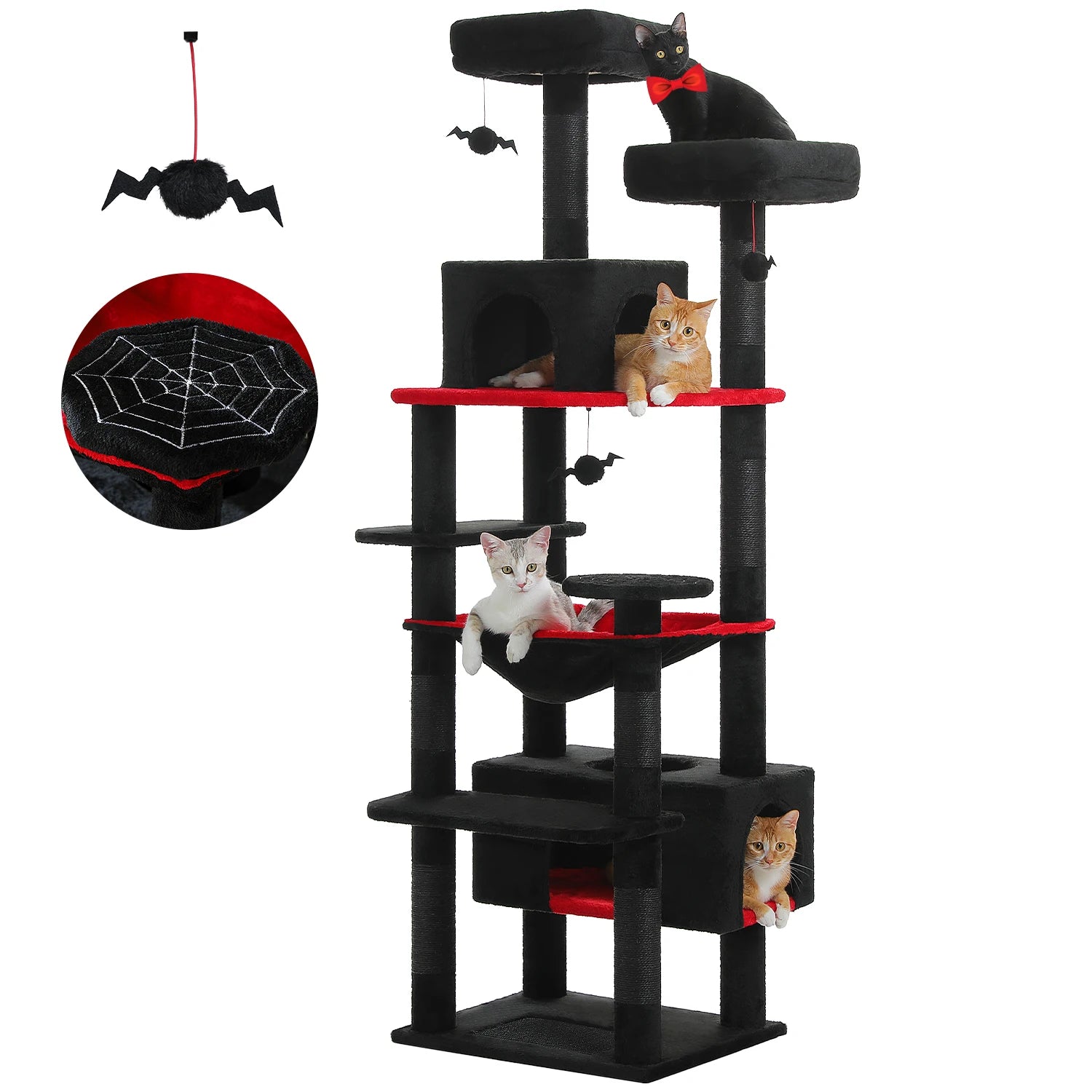 Large Cat Tree Tower With Scratching Posts.