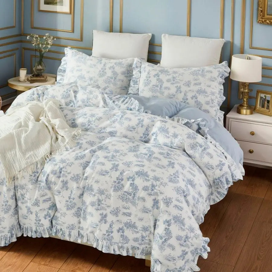 French Country Duvet Cover Set Full Size
