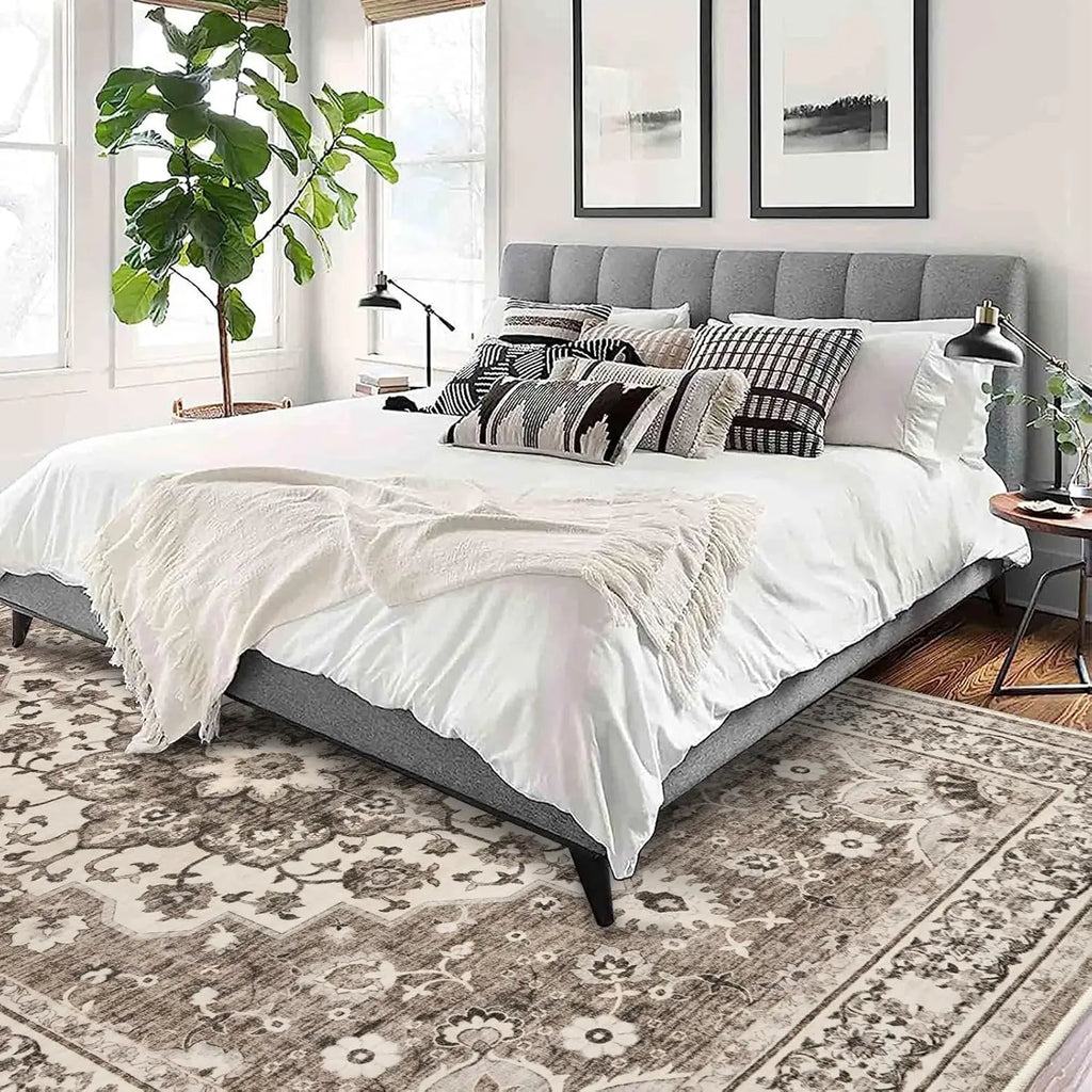 Waterproof Floral Area Rug