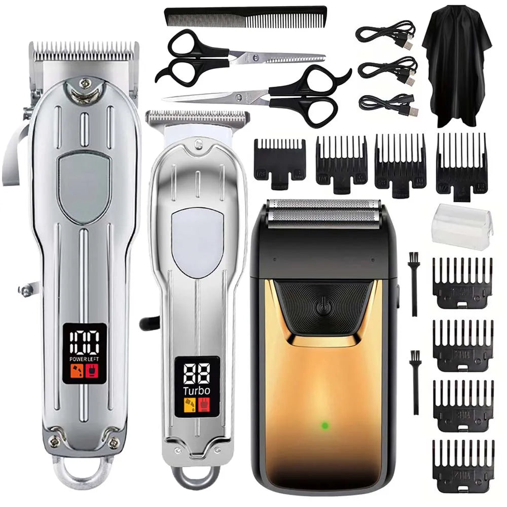 Hair Clippers Set for grooming hair, beards and pets