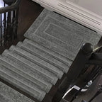 Carpet Stair Treads Set -Non-Slip, Skid Resistant, Washable, Reusable