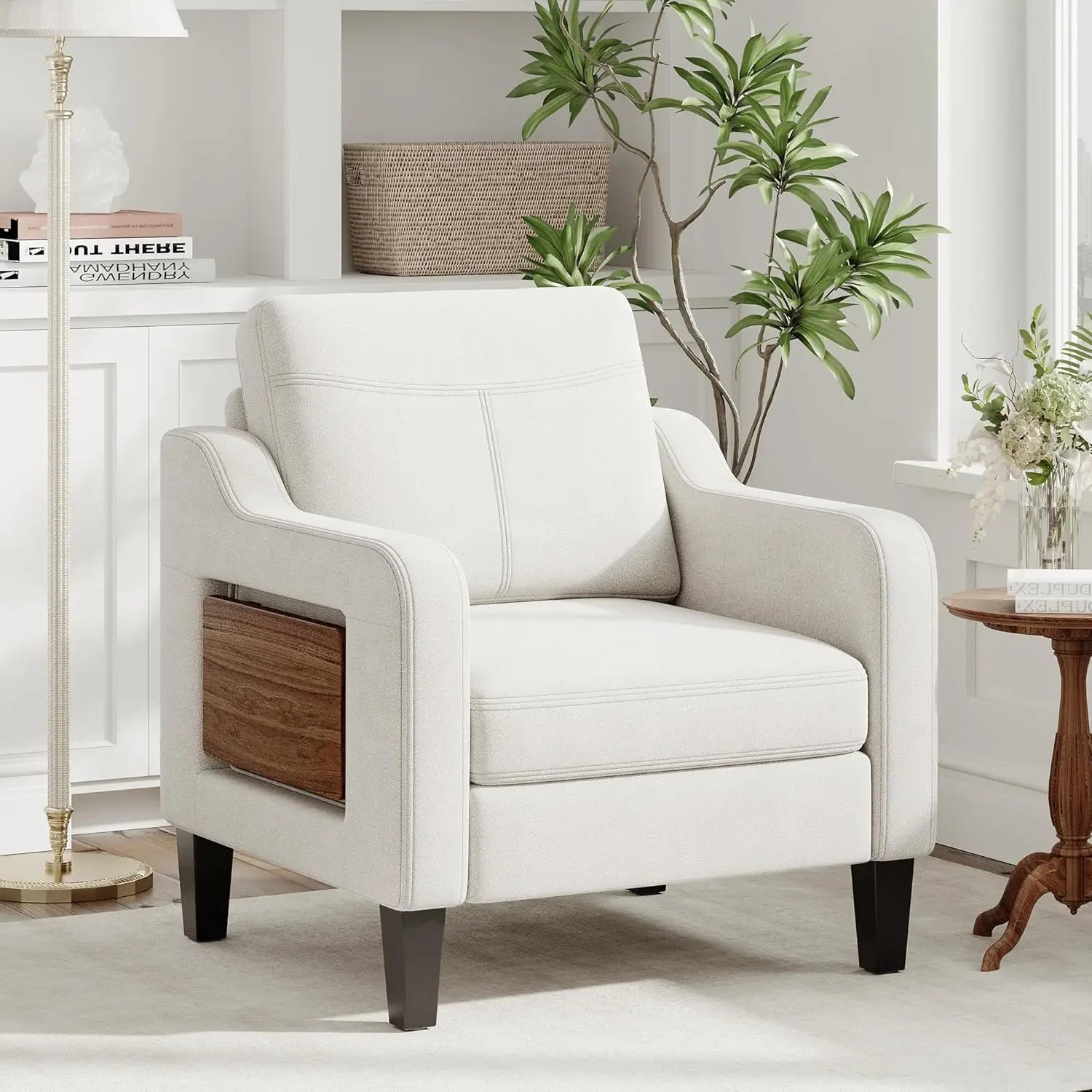 Chair with Foldable Side Table