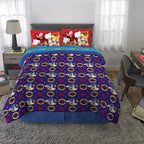 Sonic The Hedgehog, Comforter and Sheet Set, 5 Piece Full Size