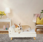 Elevated Pet Bed with Sturdy Wood Legs for Small Animal
