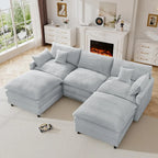 Sectional U Shaped Couches for Living Room