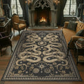 Washable Rug, Non-Slip Snake design